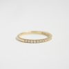 Meia Aliança Slim com Diamantes - 1,5 mm