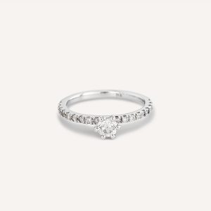 Solitário Chloé com Diamantes - 0,46 ct