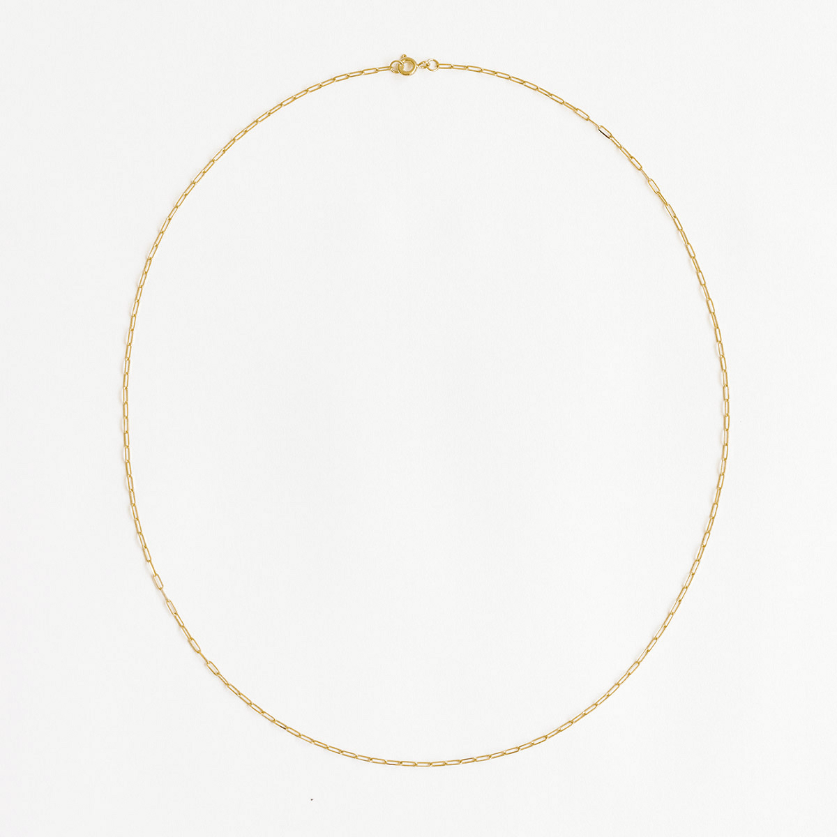 Corrente Lui, cartier longa minimalista feita a mão em ouro 18k
