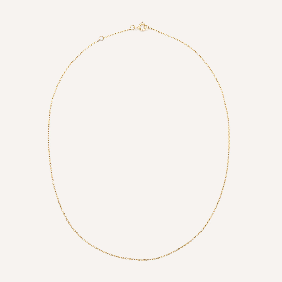 Corrente cartier fina minimalista feita a mão em ouro 18k