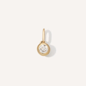 pingente diamante ponto de luz em ouro 18k