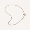 pulseira em 3 tons de ouro 18k ouro branco, ouro champagne e ouro amarelo.