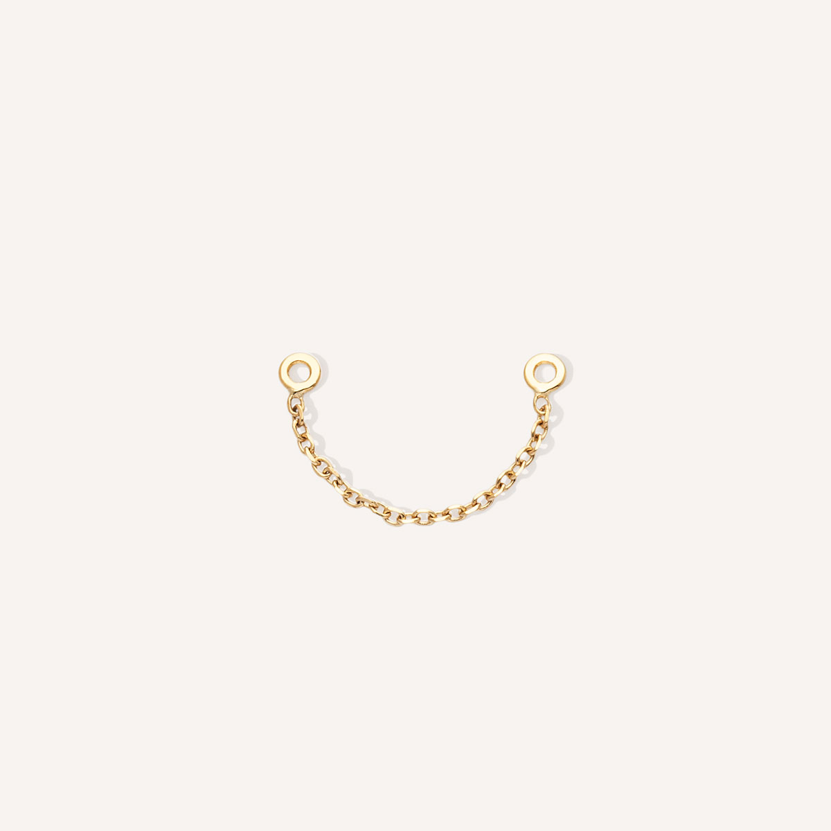 extensor de corrente em ouro 18k para acessório em brincos