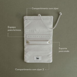 porta joias pequeno em couro para viagem