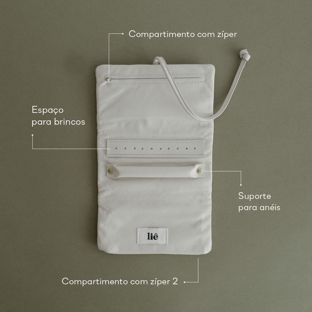porta joias pequeno em couro para viagem