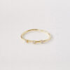 Anel Trio em ouro amarelo 18k com três diamantes